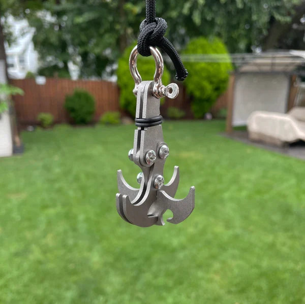 Grappling hook outdoors