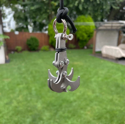 Grappling hook outdoors