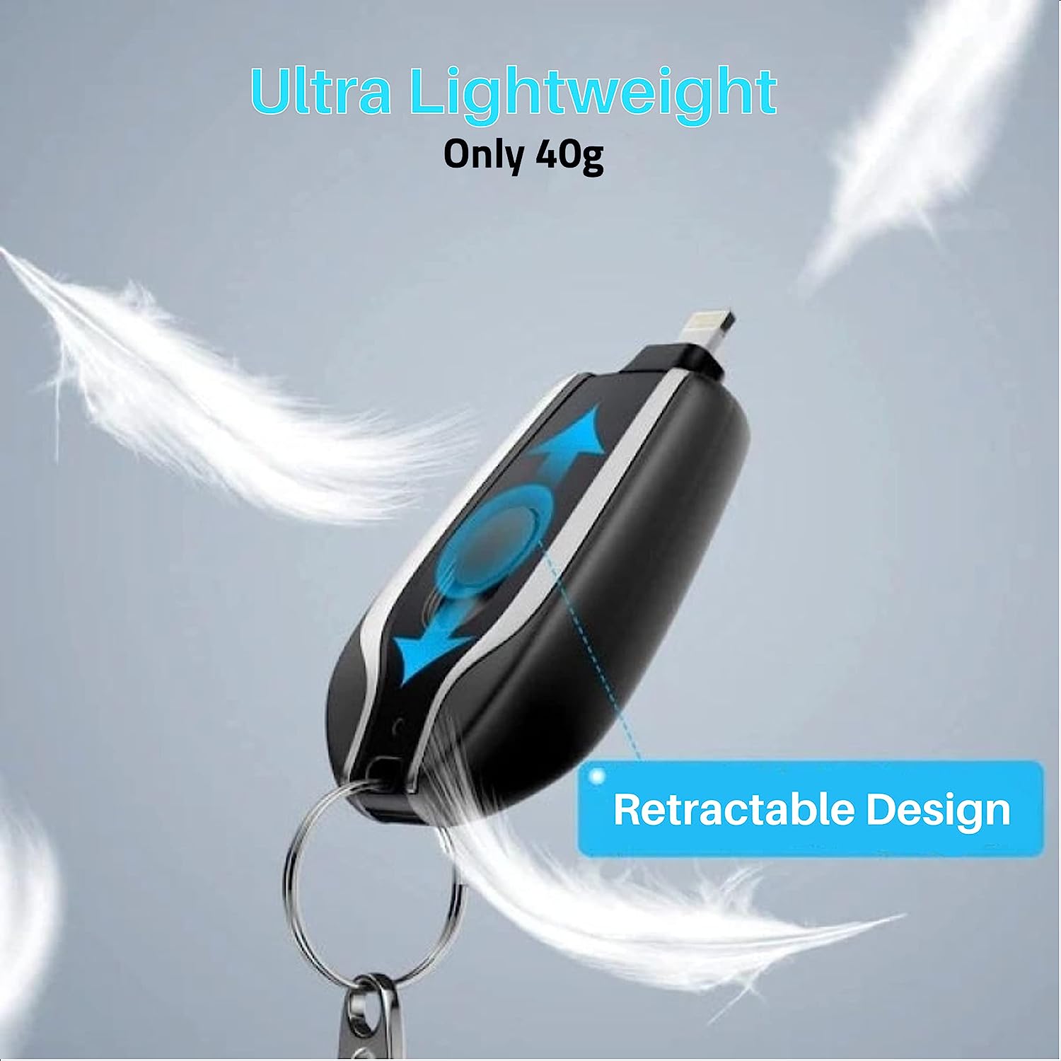 Nuvora Charging Key plugged into phone