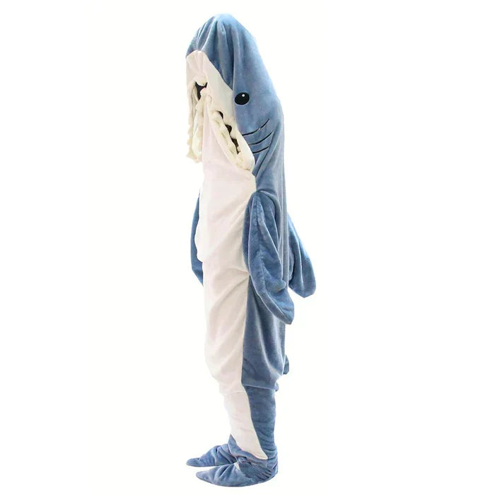 Shark Snuggly onesie front